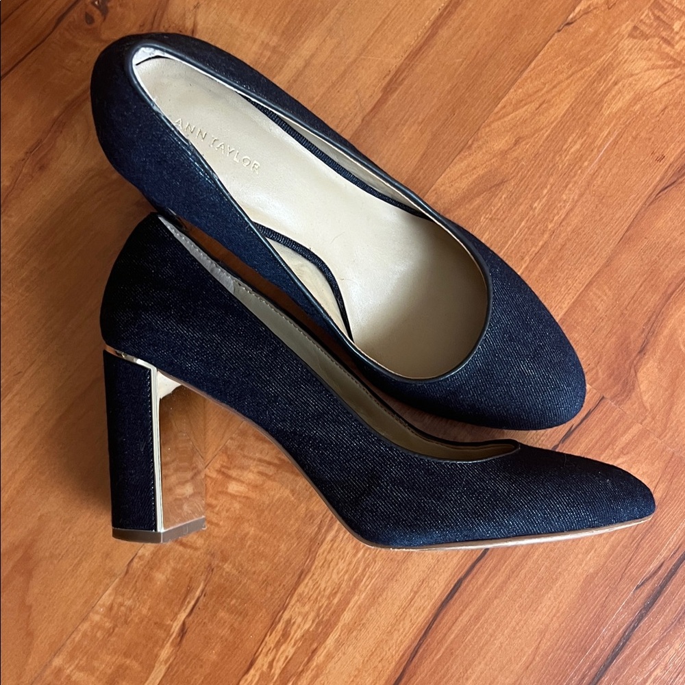 Ann Taylor Denim Women's Heels 7.5